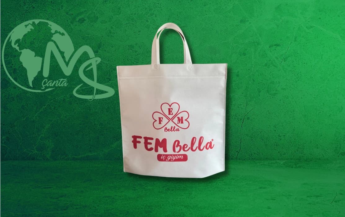 Alttan Körüklü Bez Çanta görsel 3